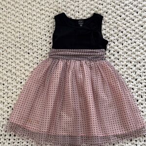 Elegant Black and Pink Kids Dress